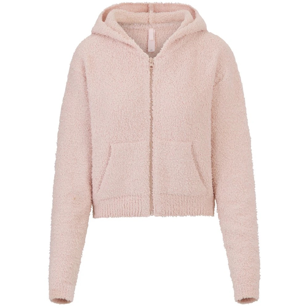 SKIMS COZY KNIT ZIP UP HOODIE DUSK S/M